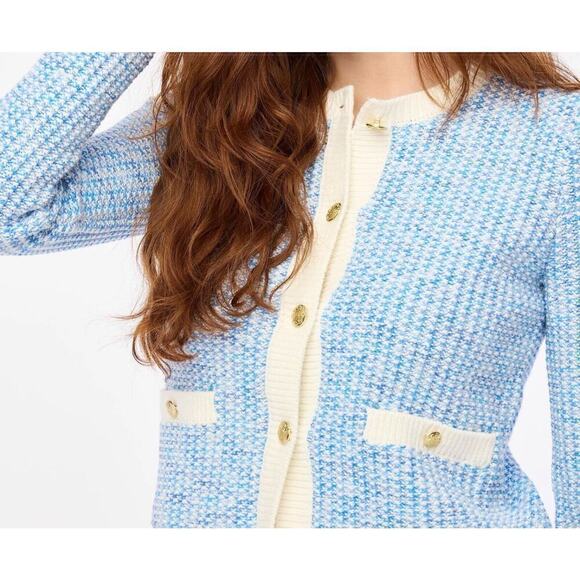 J.Crew Factory‎ Popcorn Stich Lady Jacket Cardigan Sweater Women's Small NWT - Picture 4 of 12